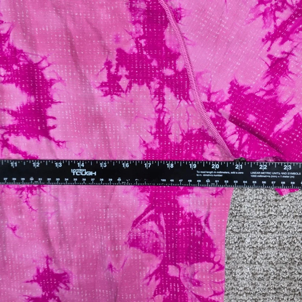 Lululemon Metal Vent Tech 2.0 Short Sleeve Shirt XL Pink Tie Dye Athletic